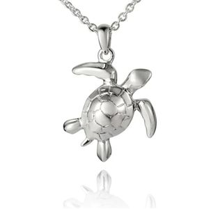 Alamea Hawaii sterling silver turtle pendant necklace (NWT)